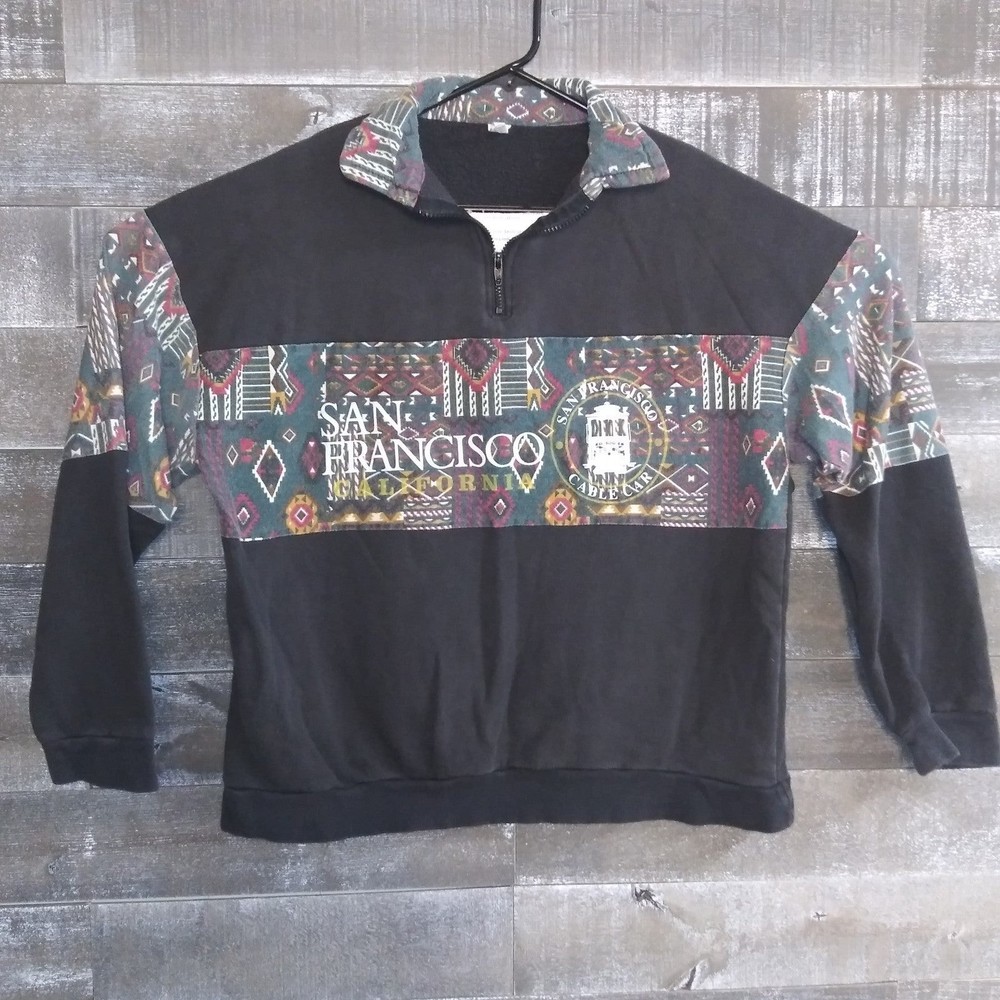 VTG San Francisco Cable Car Men's Pullover Sweatshirt Adult Size XL Made in USA